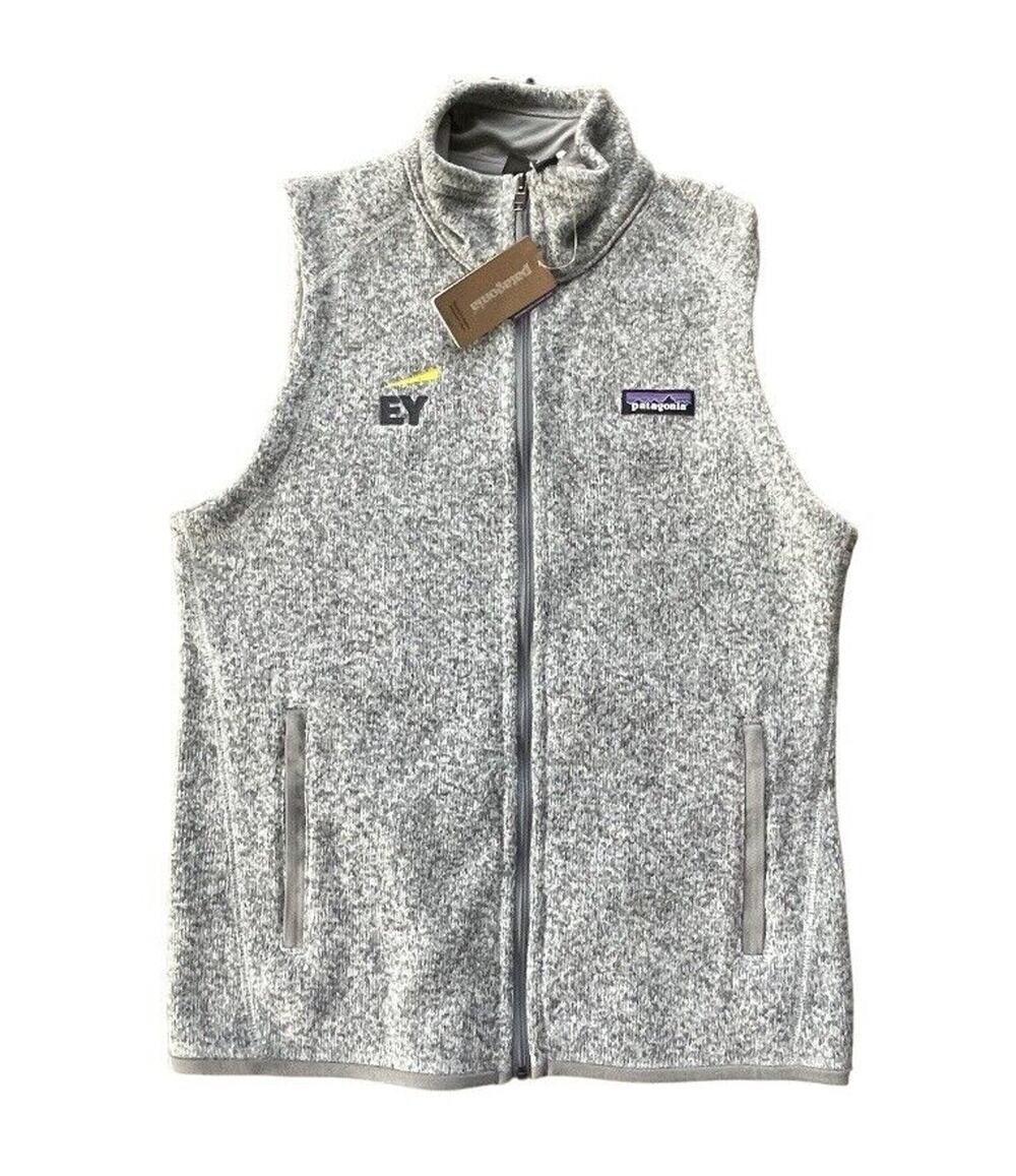 NWT Patagonia Better Sweater Vest Womens Small Ernst & Young Birch White Gray